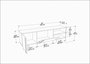 Hanah Home Soporte para TV Ronas - Nogal